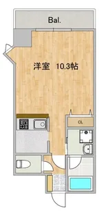 フェルテ高波【3階】の間取り