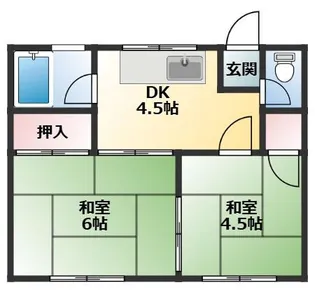 五十嵐アパート【1階】の間取り