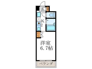 CORE竹園【1階】の間取り