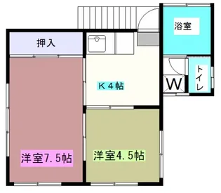 杉山荘2号棟【2階】の間取り