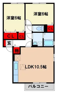 グリーンヒルズ三国が丘IIA【1階】の間取り