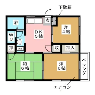 YKハイム【2階】の間取り