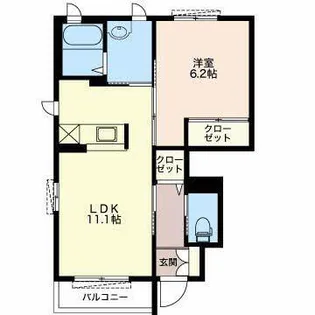 シプレーヌBON【1階】の間取り