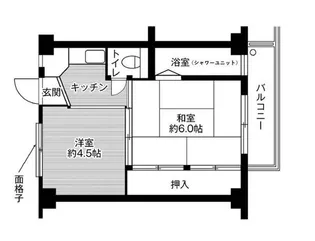 ビレッジハウス宮内2号棟【3階】の間取り