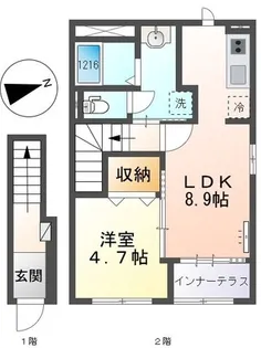R.H柳川【2階】の間取り