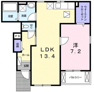 Bells Bonos【1階】の間取り
