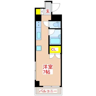 パルセスユニ【5階】の間取り