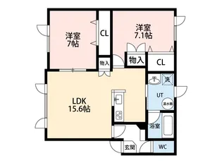 メイフラワー【2階】の間取り