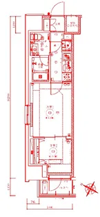 リヴシティ横濱関内参番館【9階】の間取り