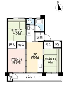 UR藤の台【4階】の間取り