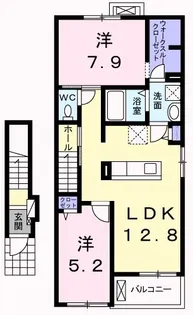 ルミエールII【2階】の間取り