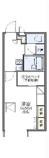 レオパレスサクラII【2階】の間取り