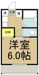 沢登ハイツB【1階】の間取り