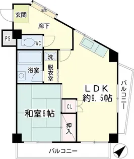 ゴールドハイツ金子【2階】の間取り
