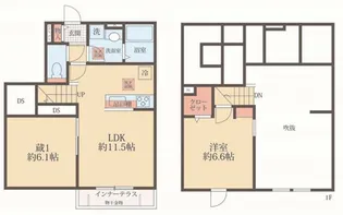 Bell Lead ROYALE【1階】の間取り