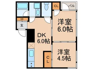 東部不動産第2マンション【3階】の間取り