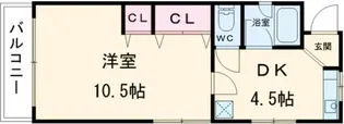 コーポスズキ【2階】の間取り
