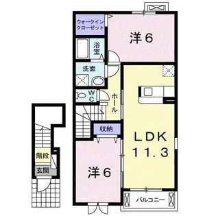 アンジュ【2階】の間取り