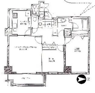 広尾ガーデンヒルズ J棟【4階】の間取り