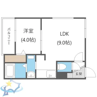 デュークYK山の手【2階】の間取り