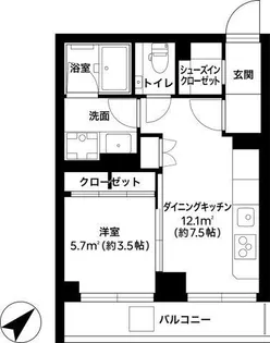 noiful base 駒込【2階】の間取り
