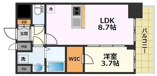 プレサンス東別院セレニス【14階】の間取り