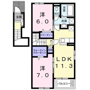 ポルテ【2階】の間取り