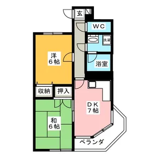 フォレストプラザ【1階】の間取り
