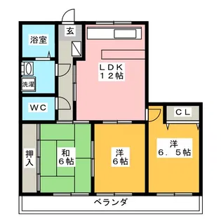 メゾン河村【1階】の間取り