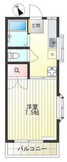 ヤングハイムB【1階】の間取り