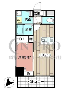 MDIグランコルディール姪の浜【11階】の間取り