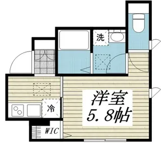 メゾン三田綱町【1階】の間取り
