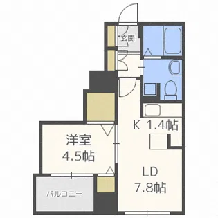 REGALO菊水二条【14階】の間取り