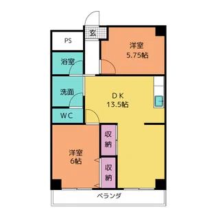 EAST SUNRISE【1階】の間取り