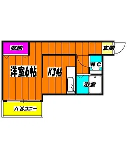 メゾン松戸【1階】の間取り