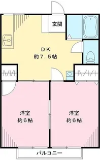 サングリーンハイツ A【2階】の間取り