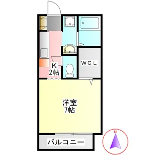 フィオーレ青木 C【1階】の間取り
