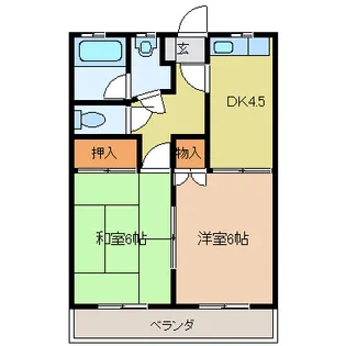 メゾン長田【2階】の間取り