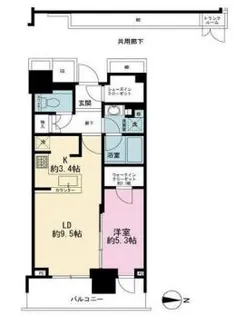 ザ・パークハウス晴海タワーズ ティアロレジデンス【25階】の間取り