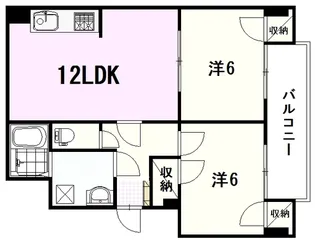 本町マンション【1階】の間取り
