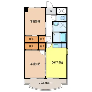 岐阜県岐阜市清本町7【マンション】の間取り
