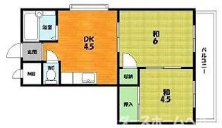 M’プラザ津田駅前2番館【3階】の間取り