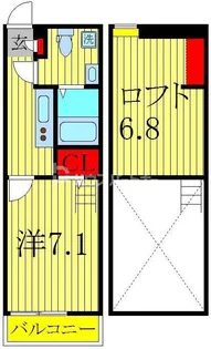 KRSレジデンス南柏【1階】の間取り