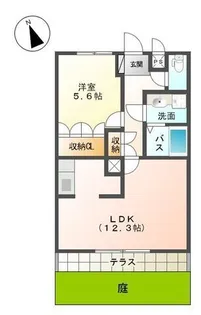 サザン・ウィンド・湘南・G【1階】の間取り