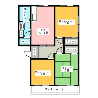 マンション甲山【3階】の間取り