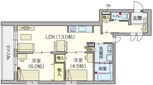 【シニア限定】Serenity Court 東新町【1階】の間取り