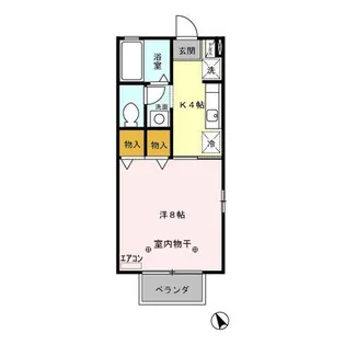 ピエールプセ【1階】の間取り