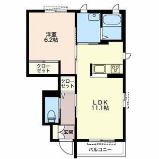 アネモス B【1階】の間取り