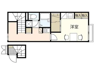 レオパレス三宅【2階】の間取り
