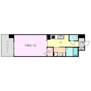 ルミナス上新庄【7階】の間取り